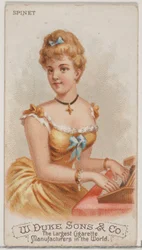 Spinet, Musical Instruments -sarjan N82 Duke-tupakeille, 1888, 1888.