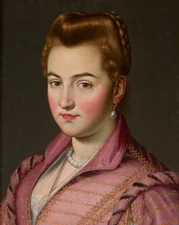 Uma Dama da Casa de Parma, possivelmente Costanza Colonna (óleo sobre tela) finlandesa