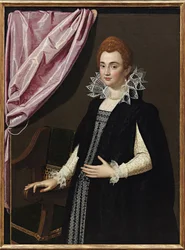 ""Marie de Medicin (1575-1642) muotokuva"" Peinture de Scipione Pulzone (1550-1598) - 1594 - Öljy kankaalle - Koko 132,1x96,5 cm Yksityinen kokoelma