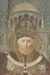 Milanon lippu, yksityiskohta