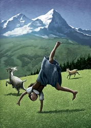 Heidi, 2007 (raaputusalusta, väritetty digitaalisesti)