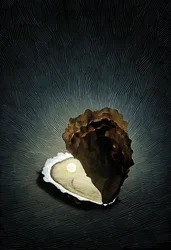 Pearl Oyster, 2008 (raaputusalusta, väritetty digitaalisesti)