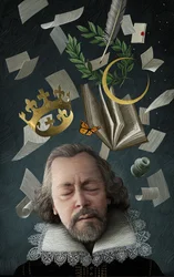 Shakespearen unelma, 2016 (raaputusalusta, väritetty digitaalisesti)