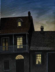 Vieux Carré, 2009 (raaputusalusta, väritetty digitaalisesti)