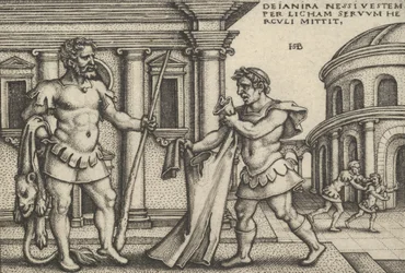 Lichas tuo Nessuksen vaatteen Herculesille, teoksesta The Labors of Hercules.