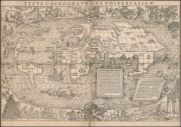 Sebastian Münsterin laatima maailmankartta vuodelta 1532