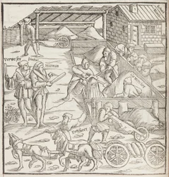 Cosmographia, yksityiskohta Fol 436:sta (kaiverrus)