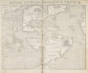 Pohjois-Amerikan kartta, Uudet saaret, 17 uutta karttaa, Sebastian Munster