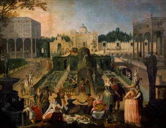 Juhla Mantovan herttuan puistossa, n. 1595