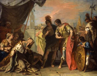 Aleksanteri ja Dareioksen perhe, n. 1708-1710