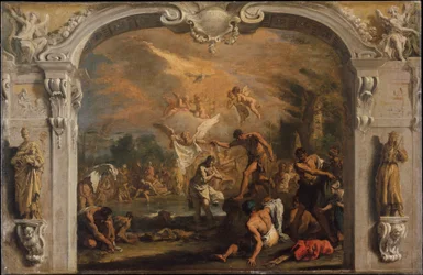 Kristuksen kaste, n. 1713–1714 (öljy kankaalle)