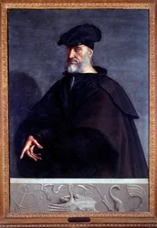 Andrea Dorian muotokuva, italialainen condottiere (öljy kankaalle