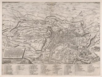 Rooman loiston peili: Näkymä Roomaan pohjoisesta, 1561, 1561.