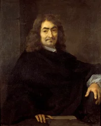 Filosofi Rene Descartesin (1596-1650) oletettu muotokuva Sebastien Bourdonin (1616-1671) maalaus 1600-luvun su. 0,88x0,71 m