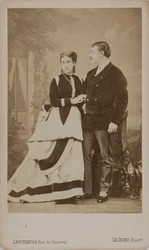 Paul Pavlovich Demidoff, San Donaton toinen prinssi 1839-1885 vaimonsa Marian kanssa..., 1863.