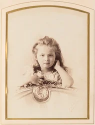 Tatiana Nikolaievna de Russie (1897-1918) - Venäjän suurherttuatar Tatjana, kirjoittanut Levitsky, Sergei Lvovich (1819-1898). Albumin valokuva