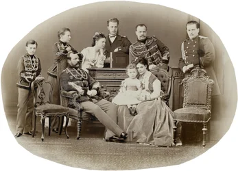 Venäjän keisari Aleksanteri II:n perhe, n. 1871.