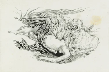 Chernomor ja Ljudmila. Kuvitus A. Pushkinin runoon Ruslan ja Ljudmila, 1921-1926.