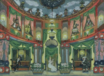Luonnos Jacques Offenbachin "Hoffmannin tarinoihin"
