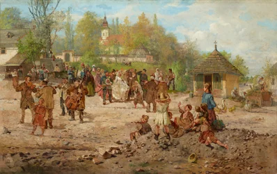 Casamento em Salwator (óleo sobre tela) finlandês