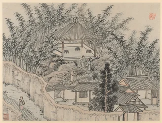 Kaksitoista näkymää Tiger Hillistä, Suzhousta: Bamboo Pavilion, Tiger Hill, vuoden 1490 jälkeen.