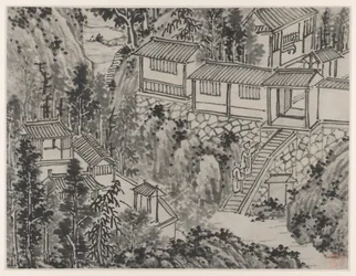 Kaksitoista näkymää Tiger Hillille, Suzhou: Pine Retreat, vuoden 1490 jälkeen.
