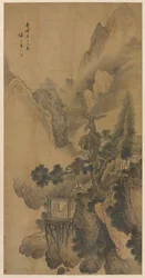 Lonely Retreat, josta on näkymät sumuiseen laaksoon, 1630.