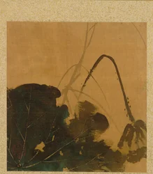 Lehti kausiteemojen albumilta: Brush, Holder ja Leaves, 1847.