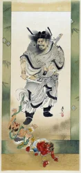 Shoki ja demonit. Shibata Zeshinin itsemaalaus