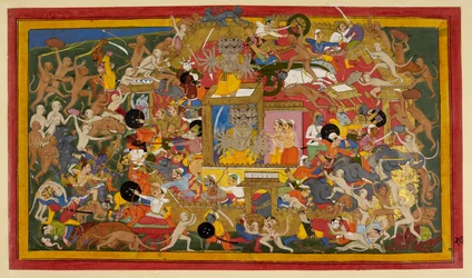 Lankan piiritys, noin 1653 (peittävä akvarelli ja kulta paperille).