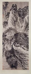 Kolmekymmentäkuusi Huang-vuoren huippua muistetaan, n. 1705.