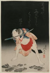 Arashi Rikan II Danshichi Kurōbeina elokuvassa Mirror of Naniwa: The Summer Festival
