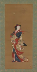 Kauneus perhosten kanssa, 1700-luku.