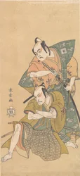 Näyttelijä Ichikawa Yaozo II samuraina, n. 1765.
