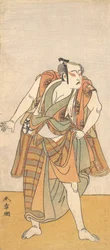 Ensimmäinen Bando Mitsugoro aseettomana miehenä, 1774 tai 1775.
