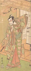 Neljäs Ichikawa Danjuro korkea-arvoisena samuraina, luultavasti 1770.