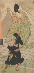 Mustiin pukeutunut sanansaattaja, 1700-luku.