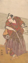 Toinen Ichikawa Yaozo samuraina, luultavasti 1773.