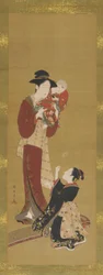 Nainen, vauva ja nuori tyttö, 1726-1868.