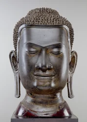 Buddha Head, Ayutthaya kulttuuri, U Thong -tyyli (pronssi)