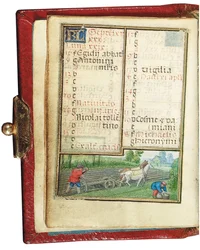 Folio pienoistuntikirjasta, Rooman käyttö, Brugge, 1530-35