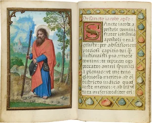Folio pienoistuntikirjasta, Rooman käyttö, Brugge, 1530-35