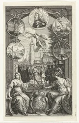 Allegoria Vilhelm IV:n nostamisesta stadtholderiksi, 1747