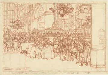 Prinssi William V:n kaste, 1748 Prinssi Willem de Vyfden kaste 11. huhtikuuta 1748 (esineen otsikko)