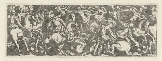 Gevecht tussen cavaleristen en infantrysten Ratsuväki (sarjan nimi) Faecvnda mikä on Phaebuksen rakas ja kiitollinen Florentia innokkaille neroille miehille, tarpeeksi osoittavat pvgnat, enthea rintojen voimasta, jotka Mercury veisti kokeneelle asiakkaalle