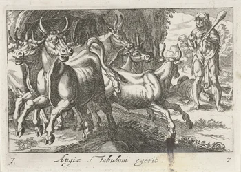 Hercules hoedt de kudde van Geryon (otsikko esineessä) Herculische-teeman (sarjan nimi)