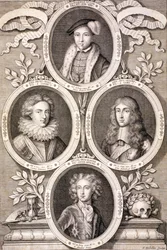 Edward VI, Henry ja William, Gloucesterin herttuat ja Henry, Walesin prinssi, 1700.