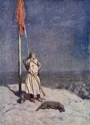 Ritari seisoo vartiolla St. George