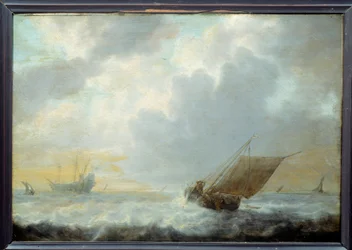 Laivasto. Simon De Vliegerin maalaus
