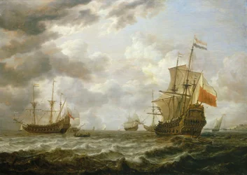 Brederode Hellevoetsluisin edustalla, 1600-luvun puoliväli (maalaus).